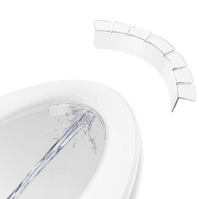 Toilet Seat Splash Guard Transparent Potty