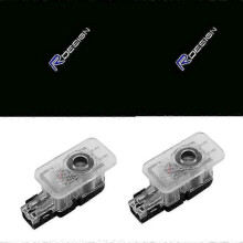 4 Pcs Volvo Lumire de Bienvenue de Porte de Voiture, LED Projection Logo de Voiture Lumire, Car Bienvenue Logo Lumire, Feux de Bienvenue
