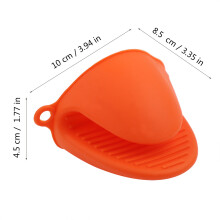 Hitzebeständiger Silikon-Backofenhandschuh - Orange, 10x8,5x4,5 cm, Rutschfest
