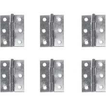 (52*87mm) LINJOU Furniture Hinge 10pcs Stainless Steel Window Cabinet Hinges Connectors (Silver  31 * 45mm)