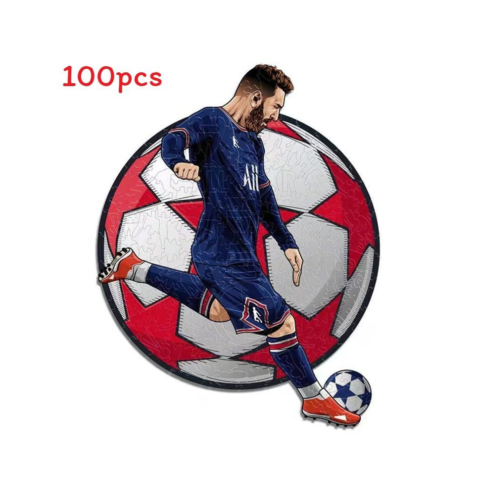 (Leo Messi) Kobe Cr7 Jordan Stephen Curry Messi Lebron Wooden Jigsaw Puzzle For Kids Toy
