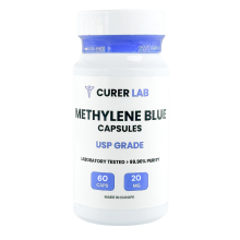 Metilénkék USP 20 mg | >99,90% Tisztaság | Laboratóriumi Tesztelt | 60 Egység