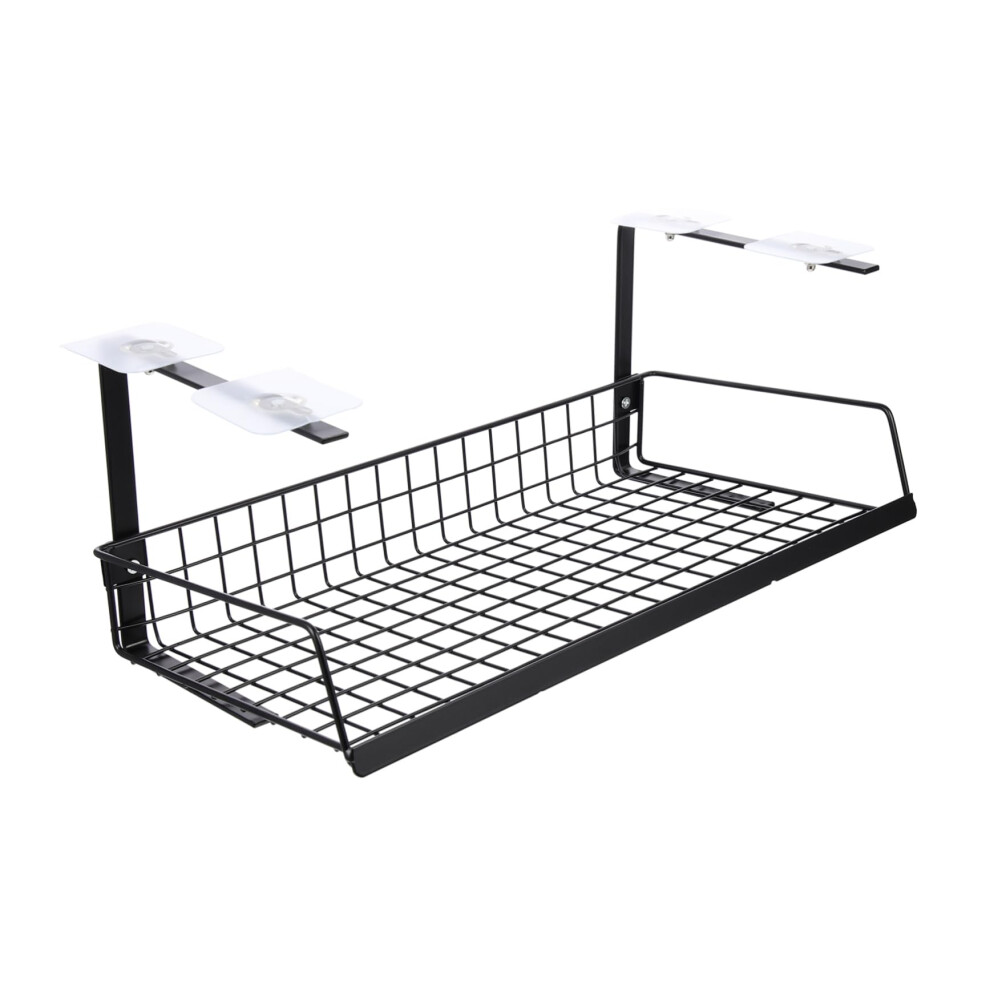 Desk Cable Organiser 44X21.5x17cm Black Wire Storage Shelf Under Table Cable Management Holder For Home Office 6947110776460