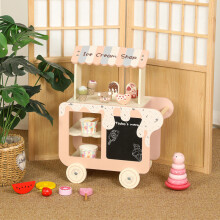 Ecofriendly Ice Wooden Cream Toy Cart For Kids Interactive And Play Creativity