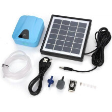 Oxygen Pump Pond Air Pump Solar Powered Air Pump Solar Powered Aerator for Garden Pond Aeration Aquariums 2L/ RWB