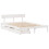 VidaXL vidaXL Bed Frame with Drawers Home Bed Base White 120x200 cm Solid Wood Pine 3