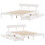 VidaXL vidaXL Bed Frame with Drawers Home Bed Base White 120x200 cm Solid Wood Pine 9