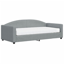(light grey, Mattress Sofa Bed) vidaXL Daybed Living Room Sofa Bed Sofa Bed Guest Bed Sleeper Sofa Fabric