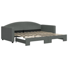 (dark grey, Trundle Sofa Bed Sleeper Bed) vidaXL Daybed Living Room Sofa Bed Sofa Bed Guest Bed Sleeper Sofa Fabric