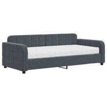 (dark grey, Mattress Sofa Bed) vidaXL Daybed Living Room Sofa Bed Sofa Bed Guest Bed Sleeper Sofa Velvet