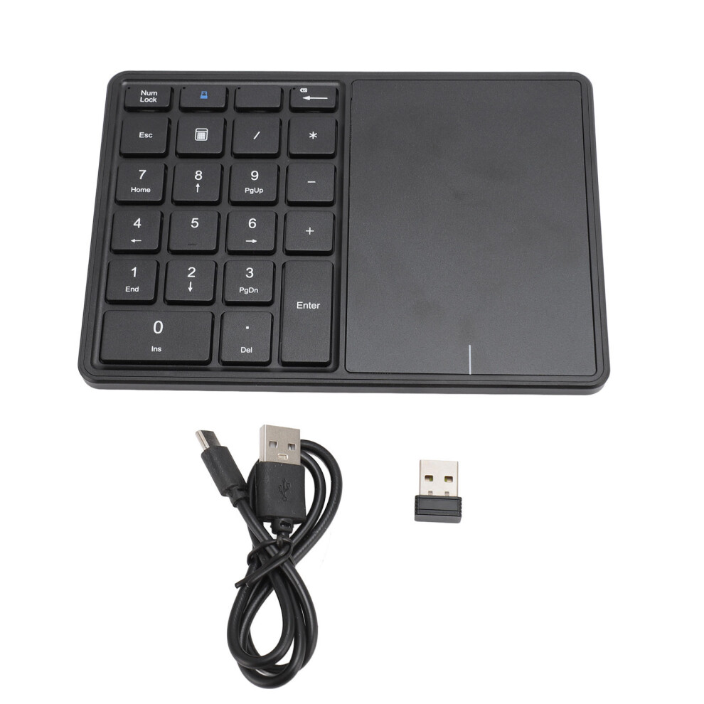 Wireless Numeric Keypad Professional 22 Keys Dual Black 8130196181961