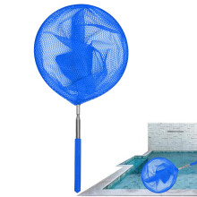 Swimming Pool Cleaning Net, Telescopic Pool Skimmer with Extendable Handle for Catching Insects, Fish, and Crabs in Garden Ponds