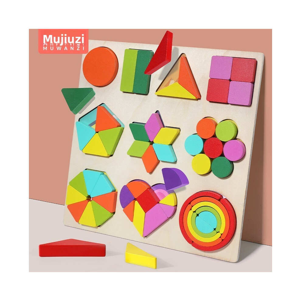 (Style C) 3d Puzzle Wooden Toy Animal Geometric Shapes For Cognitive Children Development-image-OPC-PK77XSJ-NEW