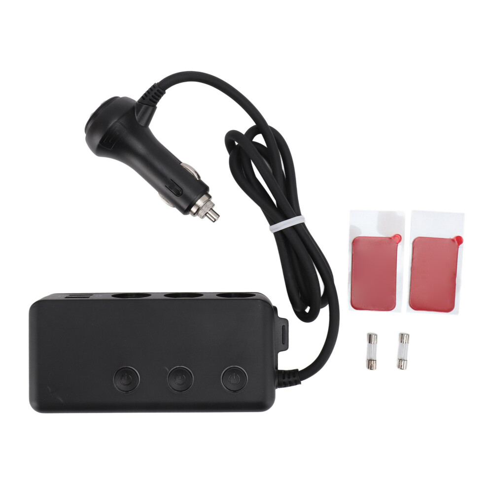 Cigarette Lighter Adapter 3 Socket 3 Usb Qc3.0 8130196182234
