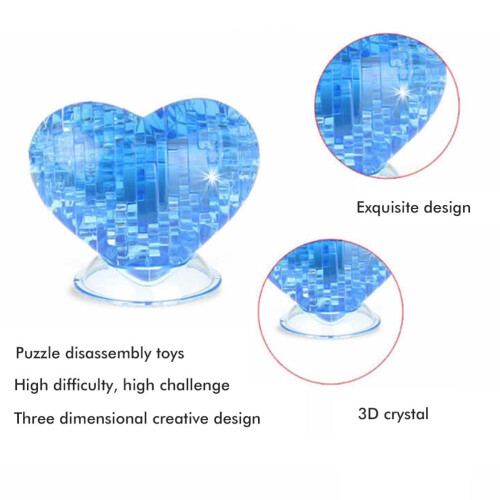 3D Crystal Puzzle Heart Crystal Puzzle Jigsaw 2