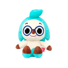 (Blue)Pinkfong Hogi Plush Toy Animal Stuffed Doll Cartoon Bedroom Decoration Gift Kids