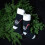 Black Candy Cane Snowflake Knitted Plush 7
