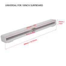 Weiße 10 Zoll Nylon Longboard Fin Box Plug Halter für Surfausrüstung