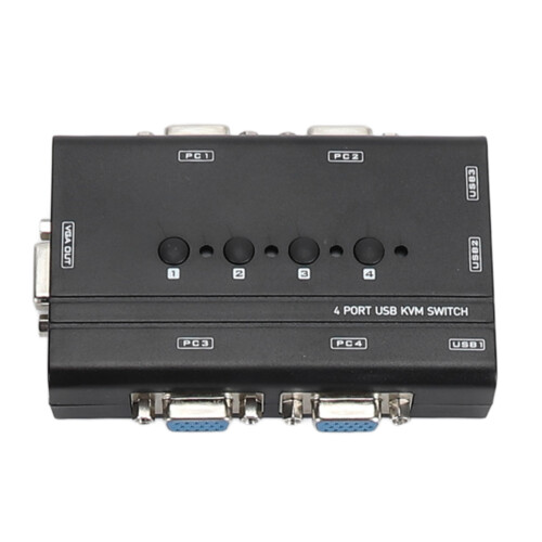 USB VGA KVM Switch 4 Port USB VGA KVM Switcher 2