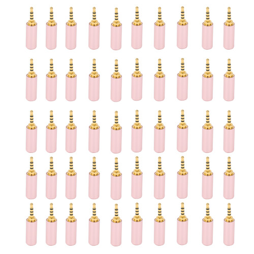 50Pcs 2.5mm Stereo Headphone Plug Jack 4 Pole