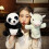 Plush Hand Puppet Donkey Lamb Panda Rabbit Soft 6