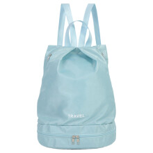 Nass- und Trockentasche für Schwimmen, Leichter Reiserucksack Blau L, Wasserdichte Sporttasche für Pool und Fitness