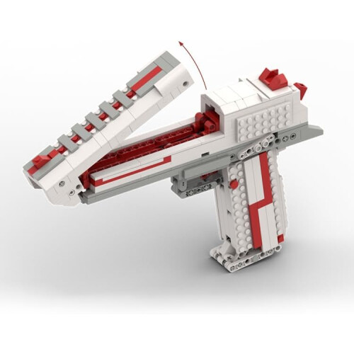 Desert Eagle Gun Building Set with Shooting Function, 700+ Compatible Blocks, Compatible with Lego Model 2