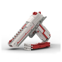 Desert Eagle Gun Building Set with Shooting Function, 700+ Compatible Blocks, Compatible with Lego Model