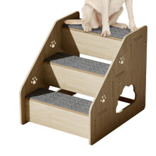 Dog Stairs for Small Dogs, Wooden Portable Dog Steps for Bed and Couch, Lightweight Design for Old and Small Dogs