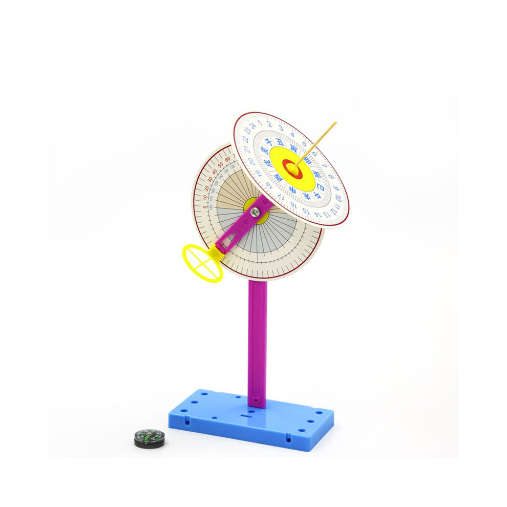 Kids Science Craft Kit Sundial Construction Measurement Tools Educational Use