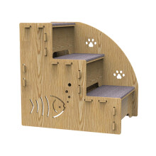 Dog Stairs for Loft Beds – Pet Ladder for Sofa, Indoor Pet Steps with 3 Stages, Stable Ramp for Dogs, Durable Design