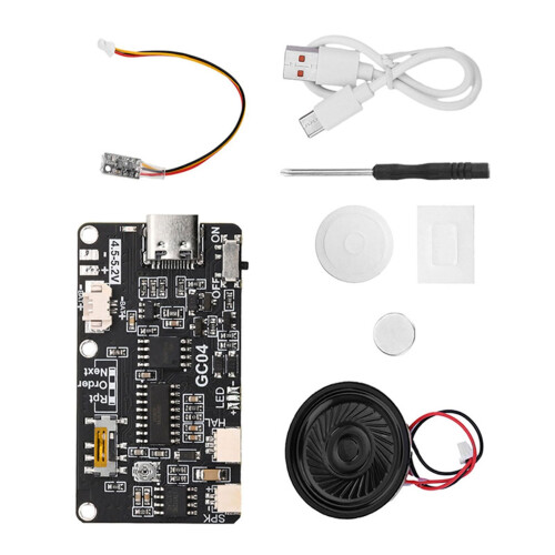 Speech Recording Module For Greeting Cards 8MB Memory Adjustable Sound Chip Push Button Magnetic For DIY Projects