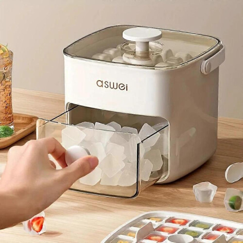 (Green) Portable Ice Maker  48-Cube Countertop Machine w/ One-Click Release 2
