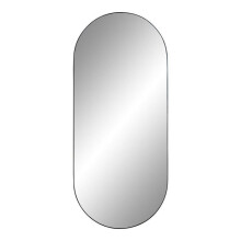 Oval Mirror - Nordic House - 35x80 cm - Steel - Black - Scandinavian Style