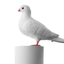 (White) Automatic Foaming Soap Dispenser Touchless Cute Pigeon Foam Soap Dispenser for Restaurant Bathroom Home Household Use Kitchen