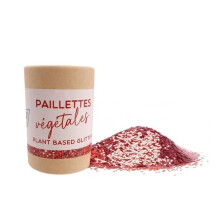 PAILLETES VEGETALES - ROJO - 35G - Biodegradables - Sin microplásticos