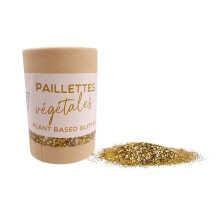 PAILLETES VEGETALES - ORO - 35G - Biod degradables - Sin microplásticos