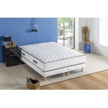 Insieme materasso e rete 180 x 200 cm Altezza 24 cm - molle insacchettate - 7 zone - reversibile - fabbricato in Belgio - DEKO DREAM