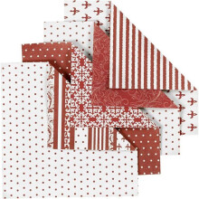 Origami-peli - Vivi Gade - Valkoinen/Punainen paperi - 50 arkkia - Lapset 4+