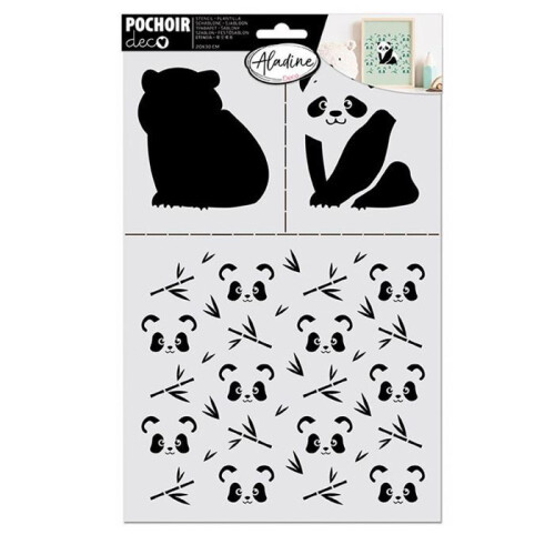 Dekorationsschablone - Panda