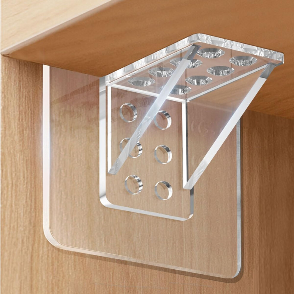 Shelf Brackets 4 Pack Heavy Duty Self Adhesive Plastic Support Pins For Kitchen Cabinets And Bookshelves Diy Furniture 6038364919953