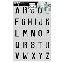 Dekorationsschablone - Alphabet - 20 x 30 cm