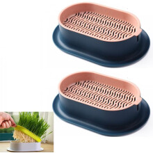 2-Piece Cat Grass Growing Set for Cats, Plant Box, Hydroponic Planter, Including Cat Grass Seeds and Seedling Trays