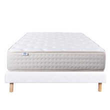 Insieme Materasso 160x200 cm, Purlux, 26 cm, schiuma a memoria di forma, rigido, lato estate/inverno + rete bianca ep 13cm