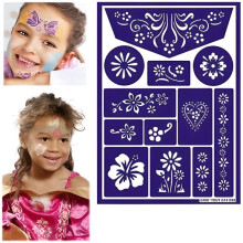 Grim'tout Makeup-Stencil - Blumen - Marke GRIM TOUT - Für Kinder - Verwendung Innenräume