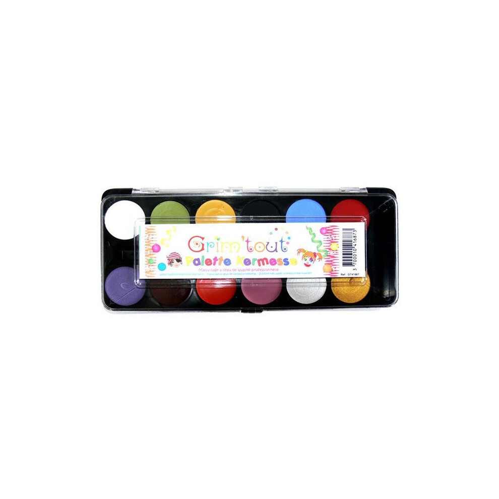 Grim Tout Makeup - Palette - 12 Colors: Fair - Grim All - Ce Standard