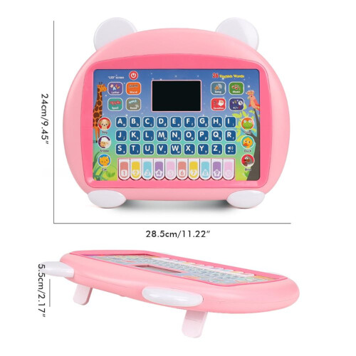 Kids Tablet English Learning Pad with LED Screen 8 1