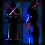 2Pcs 7 Colors Changing Light Up Sword Expandable 3