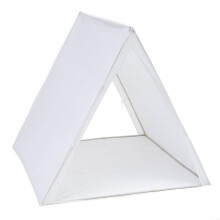 Tipi Tent for Kids, Portable Foldable Indoor Play Tent, White, for Drawing, Reading, Camping, Activities Indoors and Outdoors