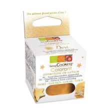 Corante alimentar de superfície - SCRAPCOOKING - Dourado - 5 g - Natural - Ideal para coberturas